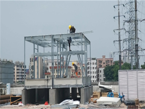 方形冷卻塔的組成與安裝(225噸方形冷卻塔安裝步驟)