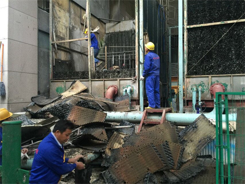 開式冷卻塔金屬外表面防銹處理(橫流開式冷卻塔原理
